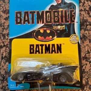 DC Comics Batmobile Toy - Black, Yellow, Blue